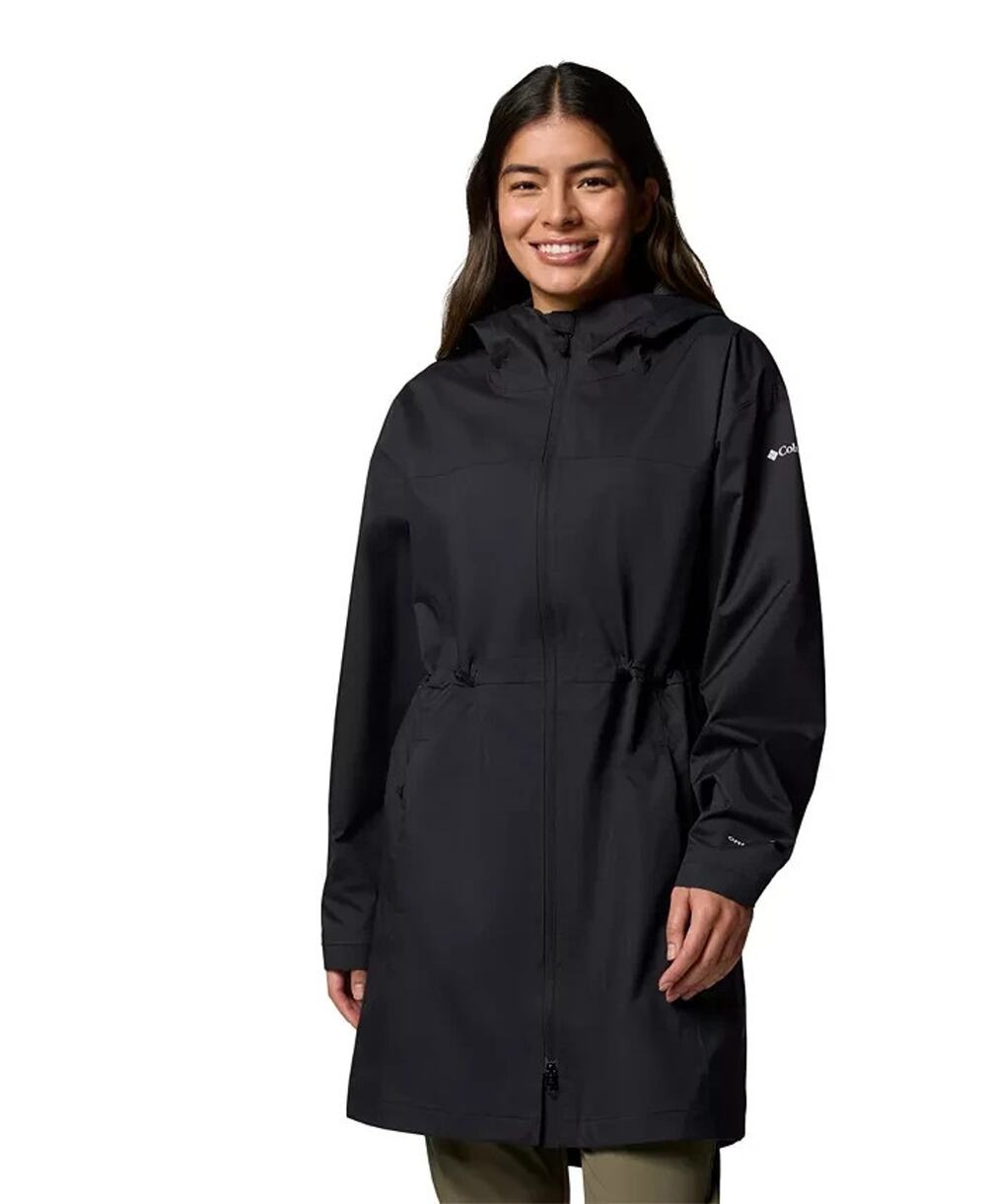 Columbia Weekend Adventure II Long Shell Jacket - Black - Plus Size 1X NEW